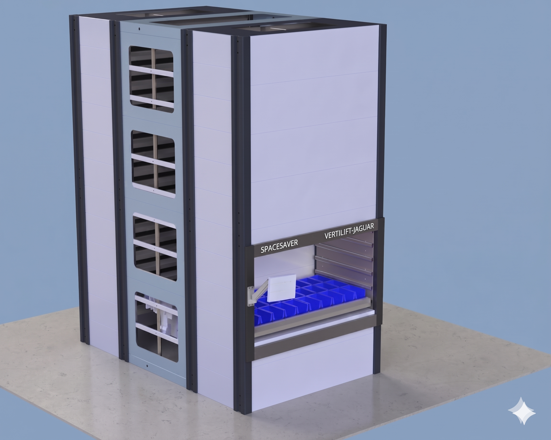 Spacesaver Vertical Lift Machine